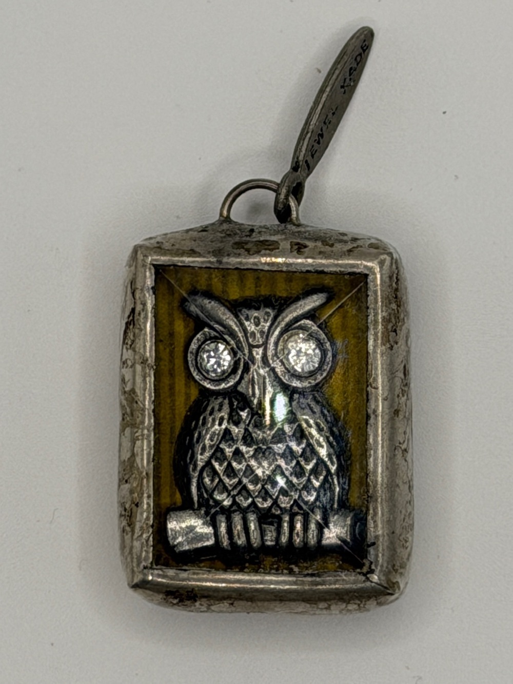 Jewel Kade hand crafted pewter charm “ Someone to Watch Over Me” Owl charm